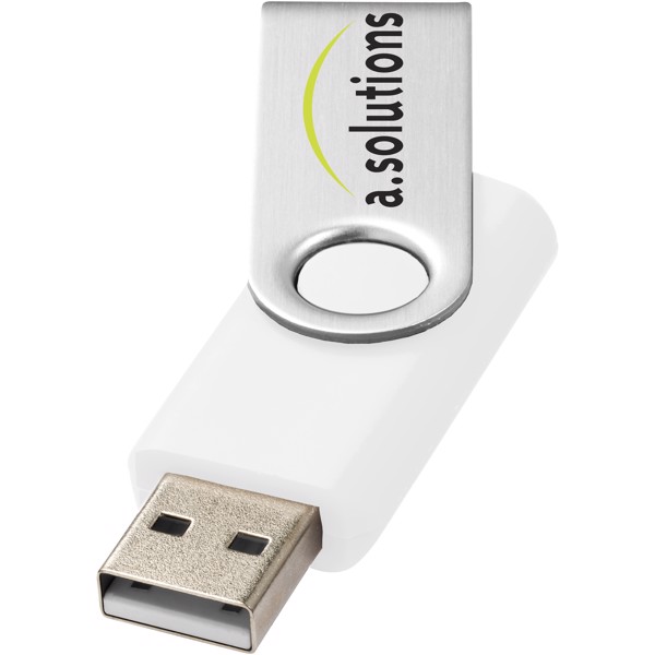 Rotate-Basic 2 GB USB-Stick - weiss / silber