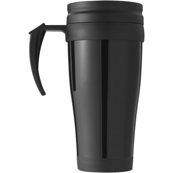 Daytona 400 ml insulated mug - Solid black