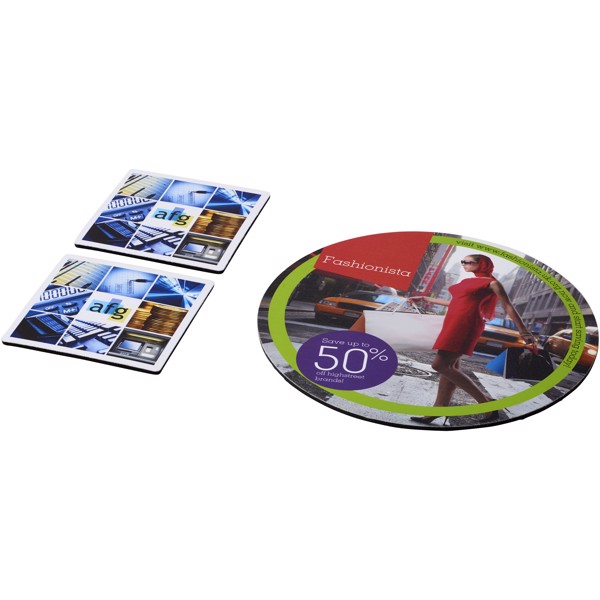 Q-Mat® mouse mat and coaster set combo 6