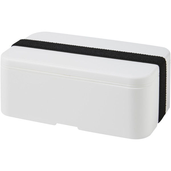 MIYO 700 ml single layer lunch box - White / Black