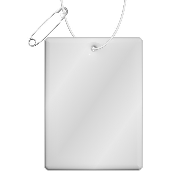 RFX™ H-12 rectangular reflective PVC hanger large - White