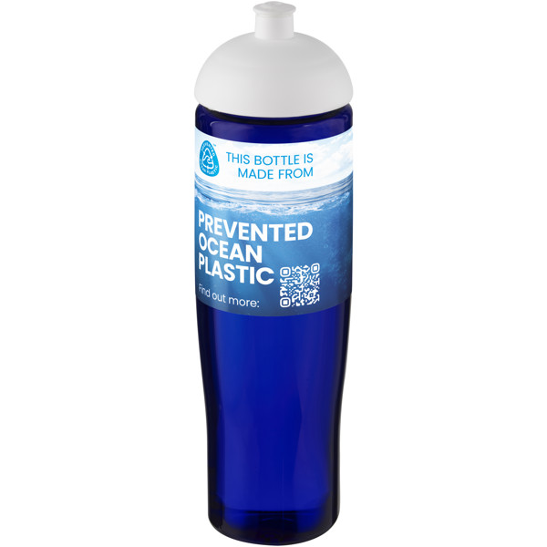 H2O Active® Eco Tempo 700 ml dome lid sport bottle - White / Blue