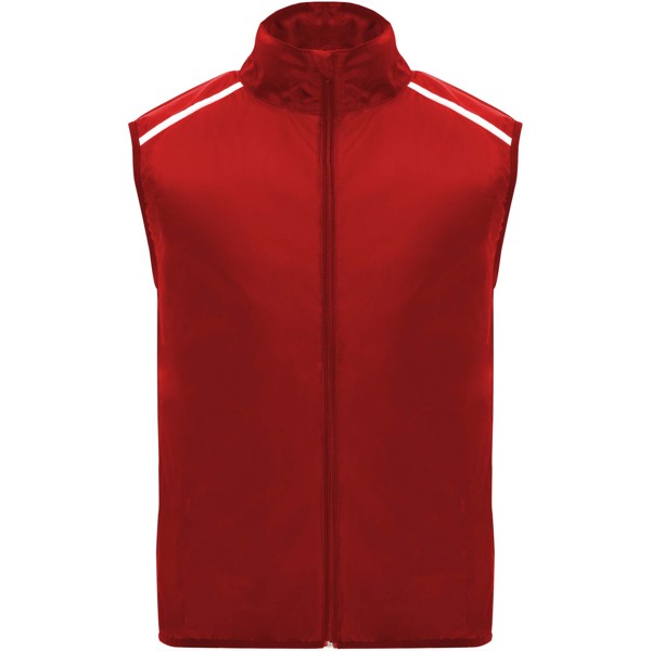 Jannu unisex lightweight running bodywarmer - Red / roly-XS