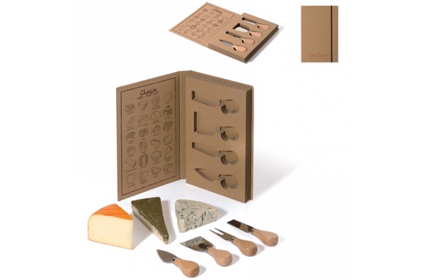Bookstyle cheese set