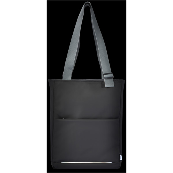 Aqua 14" GRS recycled water resistant laptop tote bag 14L