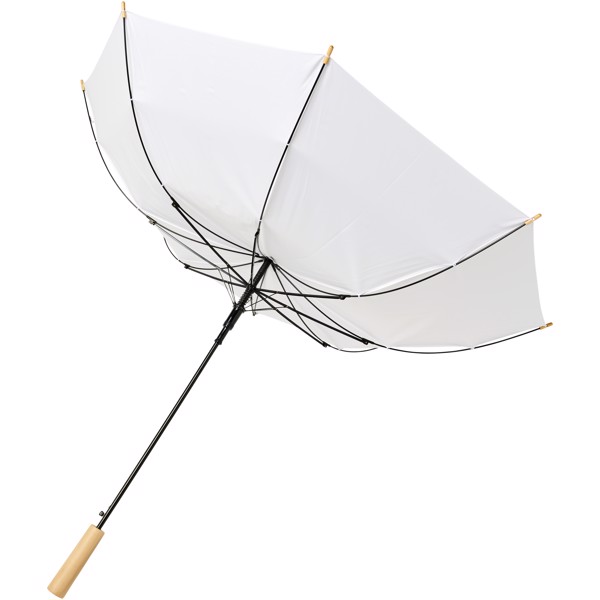 Alina 23\" auto open recycled PET umbrella - White