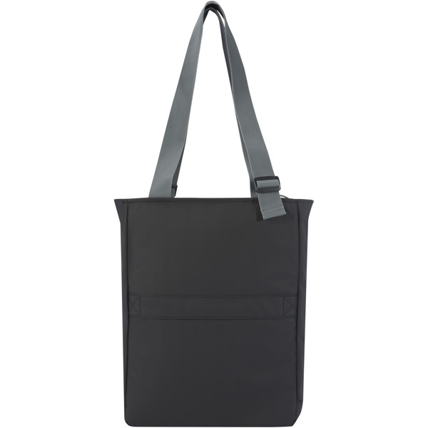 Aqua 14" GRS recycled water resistant laptop tote bag 14L