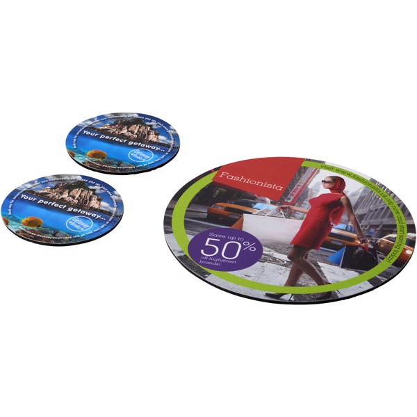 Q-Mat® mouse mat and coaster set combo 5