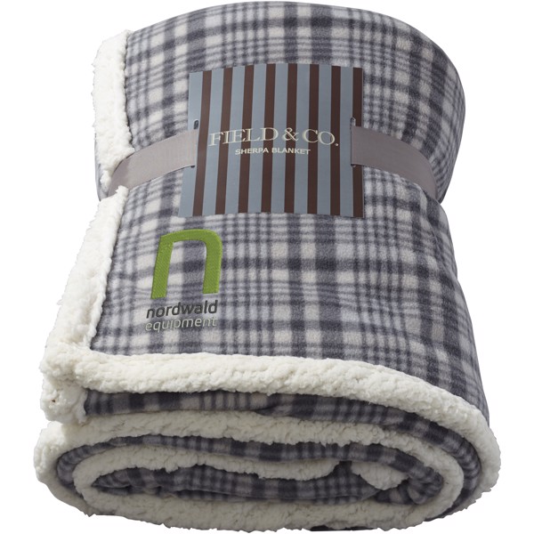 Pléd Joan z materiálu sherpa - Šedá