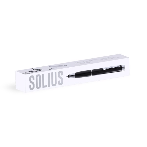 Power Bank Stylus Touch Ball Pen Solius - White