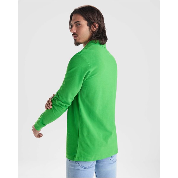 Estrella long sleeve men's polo - Garnet / S
