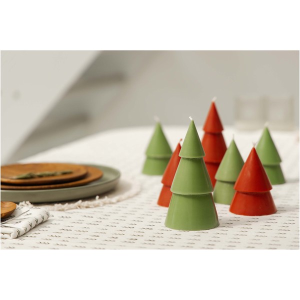 Originalhome Xmas tree candle set of 2 - M - Red