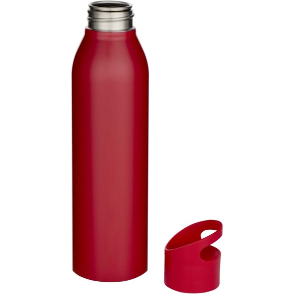 Sky 650 ml RCS recycled single wall stainless steel water bottle - Red