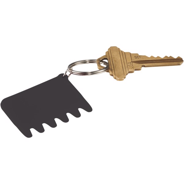 Whisk silicone keyboard brush and keychain - Solid black