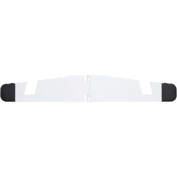 Buna recycled plastic foldable tablet and phone stand - White