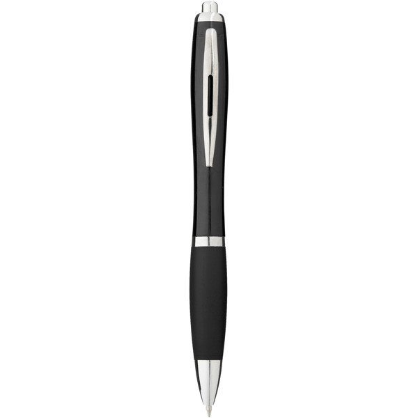 Nash ballpoint pen with coloured barrel and grip (black ink)