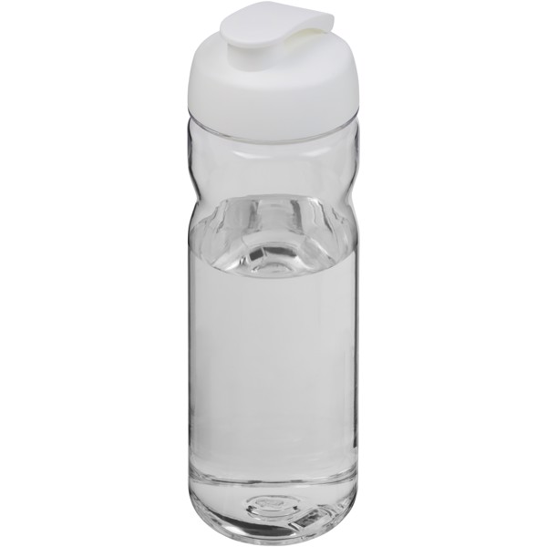 H2O Active® Base Tritan™ Bidón deportivo con Tapa Flip de 650 ml - Transparente / Blanco