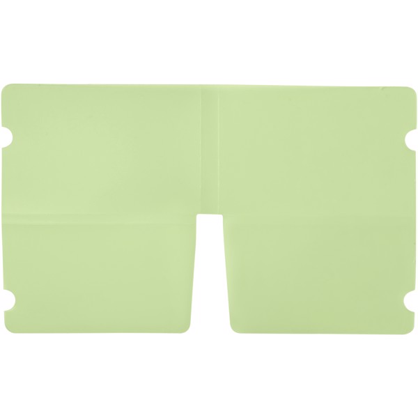 Madden fold-up face mask wallet - Transparent lime