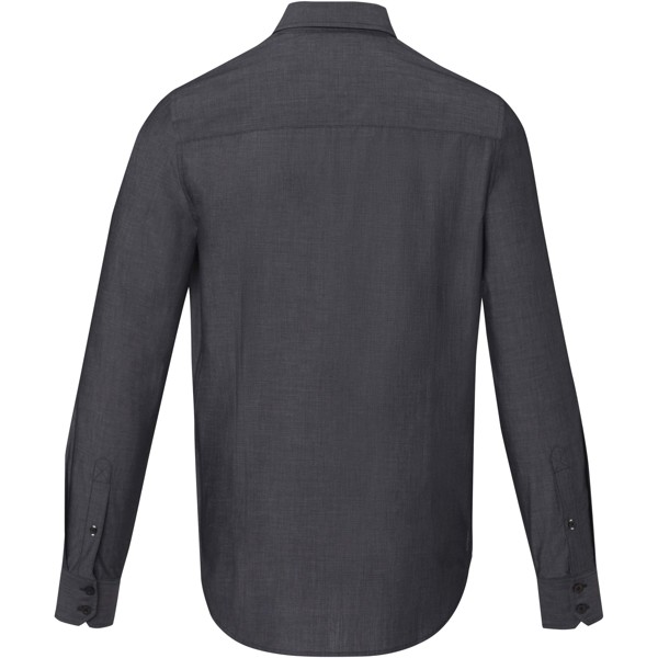 Cuprite long sleeve men's organic shirt - Black / 3XL