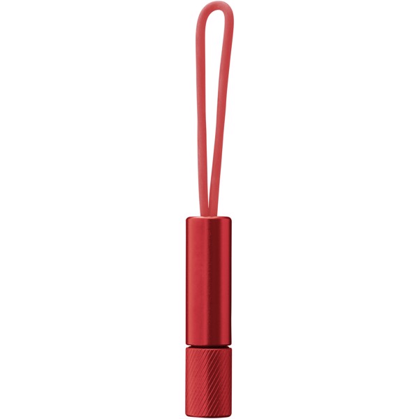 Llavero LED con correa reflectante "Merga" - Rojo