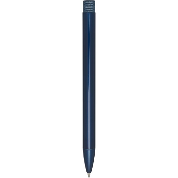 Beatriz recycled brass ballpoint pen (black ink) - Blue