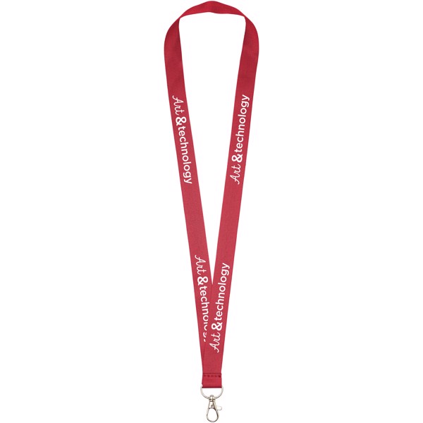 Lanyard con mosquetón práctico "Impey" - Rojo
