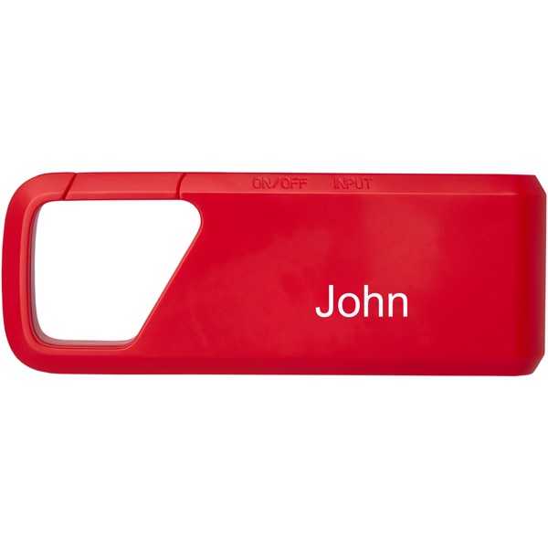 Bluetooth® reproduktor Clip-Clap 2 - Červená s efektem námrazy