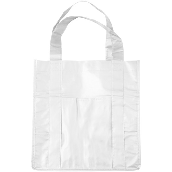 Savoy slash pocket laminated non-woven tote bag