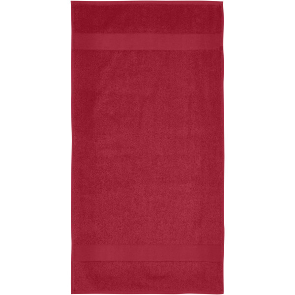 Charlotte 450 g/m² cotton towel 50x100 cm - Red