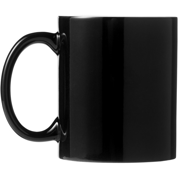 Java 330 ml ceramic mug - White / Solid black