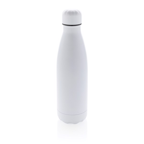 Solid colour vacuum stainless steel bottle 500 ml - White