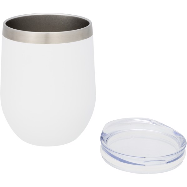 Corzo 350 ml copper vacuum insulated cup - White