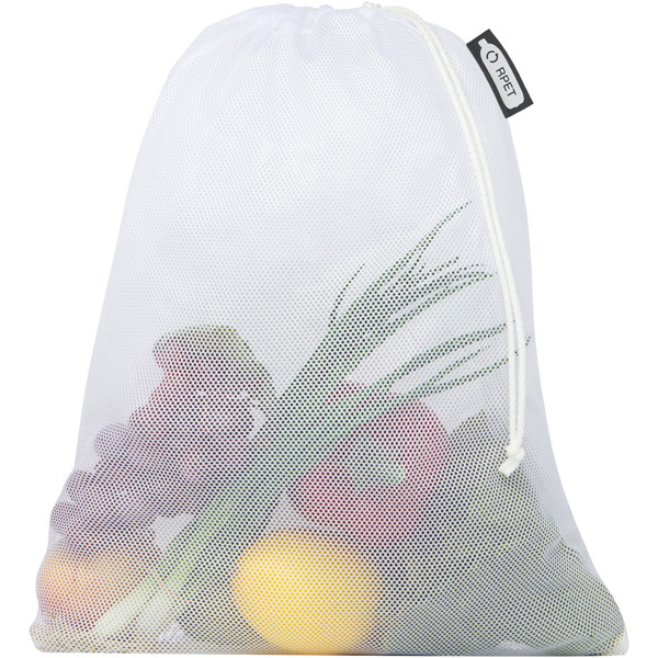 Recycled polyester grocery bag 30x41 cm