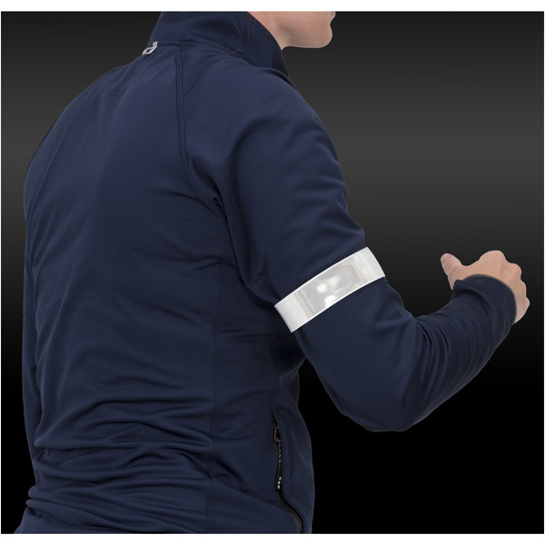 RFX™ Johan 38 cm reflective PVC safety slap wrap - White