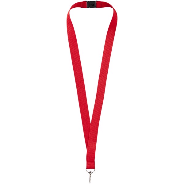 Lanyard con clip de seguridad "Lago" - Rojo
