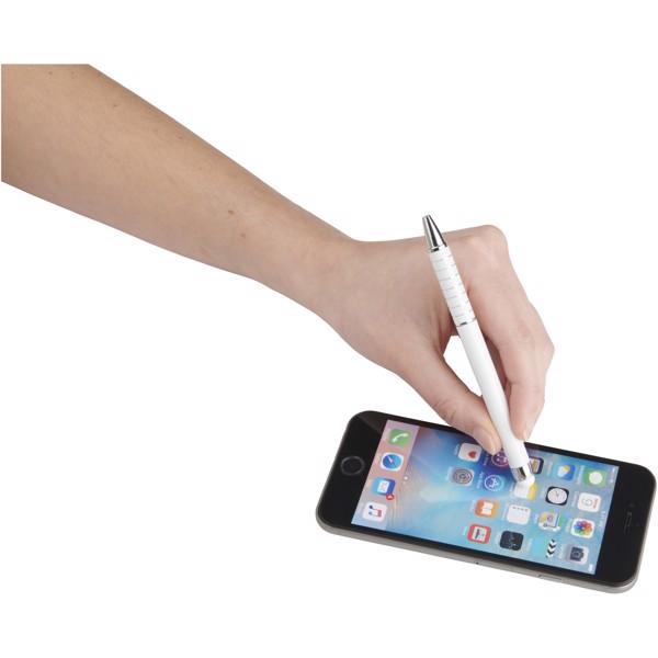 Glaze aluminium ballpoint pen - White