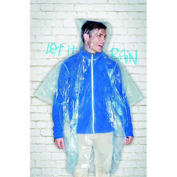 Foldable raincoat in polybag Sprinkle - Transparent