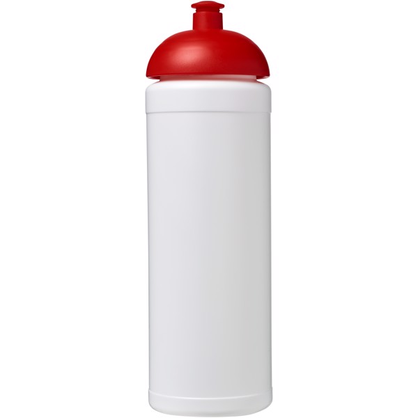 Sportovní láhev s kupolovitým víčkem Baseline® Plus grip 750 ml - Bílá / Červená s efektem námrazy