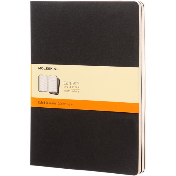 Moleskine Cahier Journal XL - ruled - Black