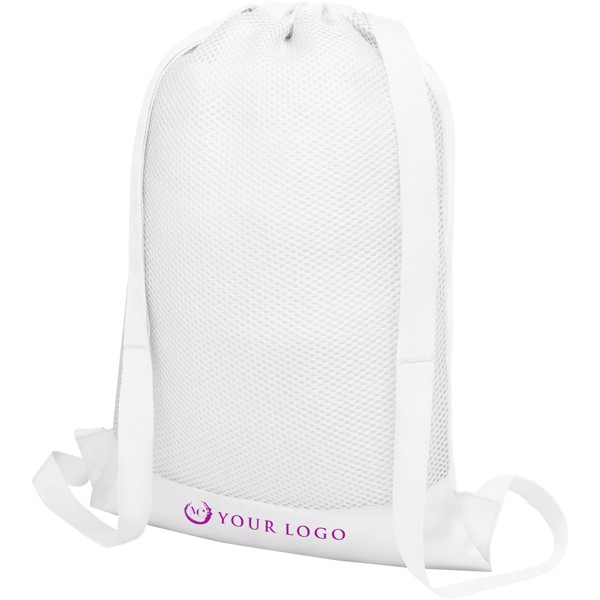 Nadi mesh drawstring bag 5L - White