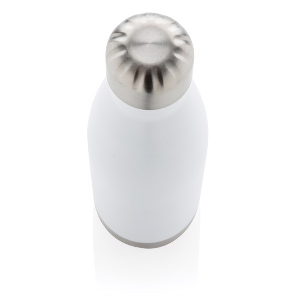 Vacuum insulated stainless steel bottle - White