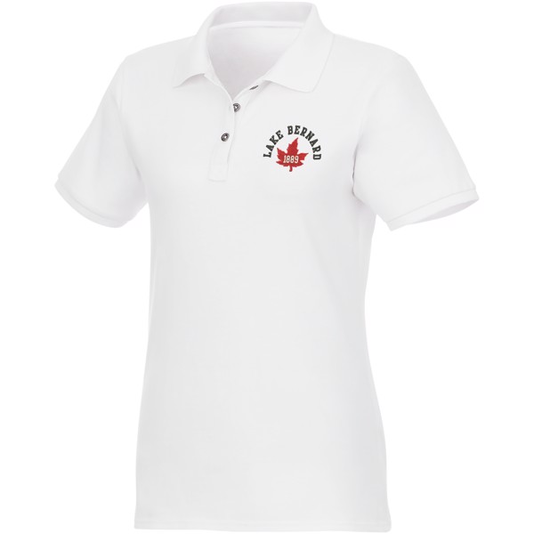 Beryl short sleeve women's organic recycled polo - White / XL