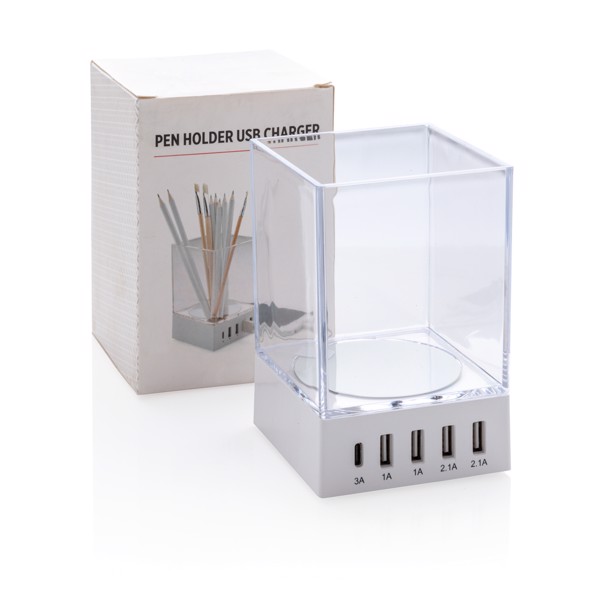 Pen holder USB charger