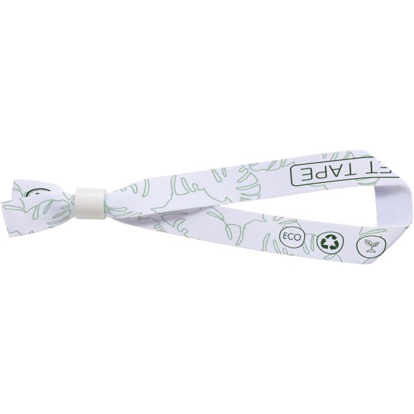 Et recycled PET sublimation bracelet 1 side - White