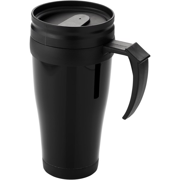 Daytona 400 ml insulated mug - Solid black