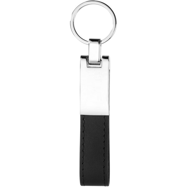 Corsa strap keychain - Solid black / Silver