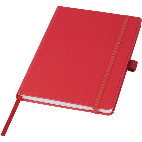 Thalaasa ocean-bound plastic hardcover notebook - Red