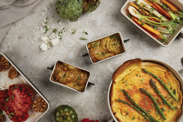 VINGA Monte neu pie dish - Grey