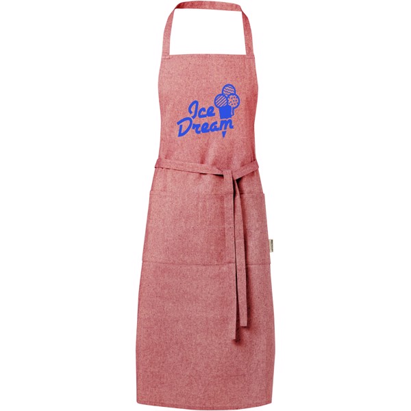Zástěra z recyklované bavlny 200 g/m² Pheebs - Heather red