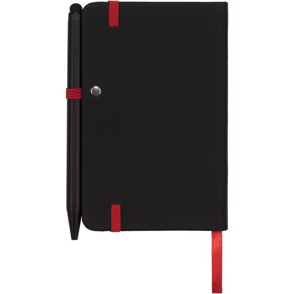 Noir Edge small notebook - Solid black / Red